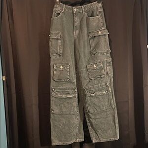 Fashion Nova Olive Cargo Jeans